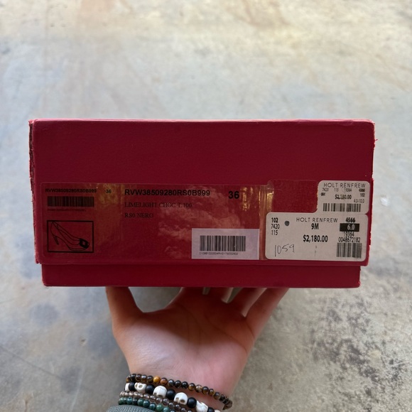 Roger Vivier Black Heels with Crystal Buckle - Picture 4 of 16